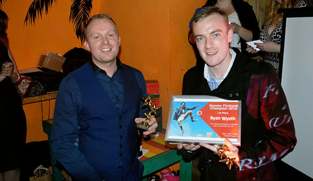 Ryan receiving his 1st regional award for excellance from Vodafone.