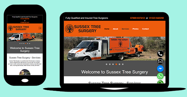 Drupal website - Sussex Tree Surgeon - Drupal 7 mobile first website