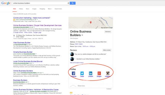 SEO: Structured data mark up for a enhanced presence in Google.